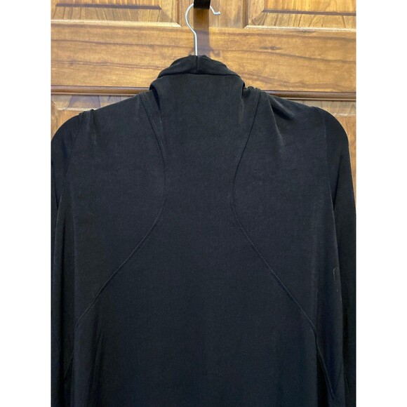 Chico’s Jacket Sz “2” or Large Black Stretchy Open Front Perfect 4 Travel - Picture 5 of 10